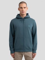 Bluza męska rozpinana z kapturem zielona Artish 304. Zielone bluzy męskie BIG STAR, l, bez wzorów, z bawełny, z kapturem. W wyprzedaży za 99.99 zł.