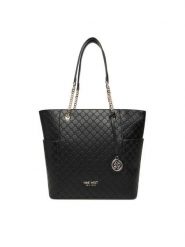 Nine West Torebka CEO-NEBRASKA-LDA8208A Czarny. Czarne shopperki damskie Nine West, bez wzorów, z materiału, bez dodatków. Za 269.99 zł.