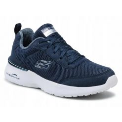 Buty Damskie Skechers Dynamight Granatowe Lekkie Sportowe. Niebieskie obuwie sportowe damskie Skechers, bez wzorów, bez zapięcia, trekkingowe, Skechers Sport. Za 255.00 zł.