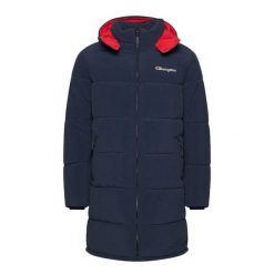 Kurtka uniwersalna męska Champion Script Logo Back Padded Hooded. Niebieskie kurtki męskie Champion, l, bez wzorów, z bawełny, z kapturem. Za 459.99 zł.