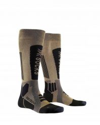 Skarpety X-Socks HeliXX GOLD 4.0 S001. Brązowe skarpetki damskie X-Socks, bez wzorów. Za 259.99 zł.