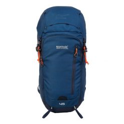 Plecak Highton V2 45L. Niebieskie plecaki męskie Regatta, bez wzorów, z materiału. Za 435.99 zł.