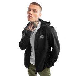 Kurtka lifestyle męska W2 Mckinley LF. Czarne kurtki męskie SIROKO, m, bez wzorów, z softshellu, bez kaptura. Za 339.00 zł.