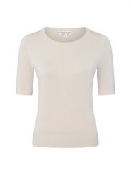 Marie Lund Sweter Kobiety drobna dzianina beżowy, XXL. Brązowe swetry nierozpinane damskie Marie Lund, xxl, bez wzorów, z dzianiny, bez kołnierzyka, bez ramiączek. Za 159.95 zł.
