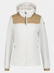 Kurtka Softshell Damska Luhta Arantila. Białe kurtki sportowe damskie Luhta, m, bez wzorów, z materiału, bez ramiączek, bez kaptura, trekkingowe. Za 436.45 zł.