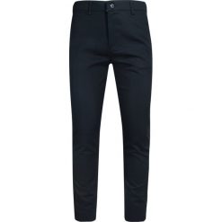 Spodnie Casualowe, Ciemne Granatowe Chinosy z Elastanem, Zwężana Nogawka, Męskie -QUICKSIDE. Eleganckie spodnie męskie Quickside, bez wzorów, z elastanu. Za 159.00 zł.