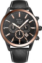 Zegarek Pierre Ricaud Zegarek męski P97010.K2R4CH czarny. Czarne zegarki męskie Pierre Ricaud, bez wzorów. Za 419.00 zł.