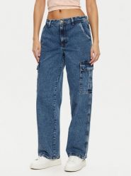 Guess Jeans Jeansy W5RA1R D5M43 Niebieski Regular Fit. Niebieskie jeansy damskie Guess Jeans, z aplikacjami, z bawełny. Za 269.99 zł.