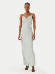 Calvin Klein Sukienka letnia LV044F011G Zielony jasny Regular Fit. Zielone sukienki damskie Calvin Klein, na lato, xl, bez wzorów, z wiskozy, bez kołnierzyka, bez ramiączek. Za 749.99 zł.