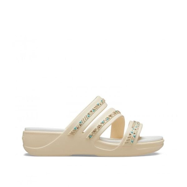 Klapki Dla Dorosłych Crocs Classic Platform Slide. Niebieskie klapki damskie Crocs, bez wzorów, z materiału, bez obcasa, bez zapięcia. Za 139.99 zł.