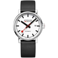 Zegarek męski Mondaine MSE.40610.LBV, Automatic, 40mm, 5ATM. Szare zegarki męskie mondaine, bez wzorów, z materiału, ze stali. Za 2,925.95 zł.