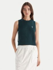 Adidas Top adicolor JW4993 Zielony Regular Fit. Zielone topy damskie Adidas, xs, bez wzorów, z syntetyku, bez kołnierzyka, bez ramiączek. Za 299.99 zł.