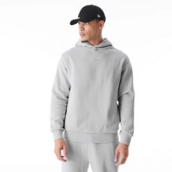 Bluza z kapturem New Era Flag. Szare bluzy damskie New Era, m, bez wzorów, z bawełny, bez ramiączek, z kapturem. Za 343.50 zł.