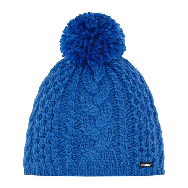 Czapka Eisbar Afra Pompon MÜ. Niebieskie czapki damskie Eisbar, bez wzorów, z wełny, sportowe. Za 179.90 zł.
