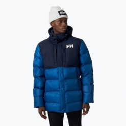 Kurtka męska Helly Hansen Active Puffy Long. Niebieskie kurtki męskie Helly Hansen, m, bez wzorów, z puchu, sportowe, bez kaptura. W wyprzedaży za 821.60 zł.