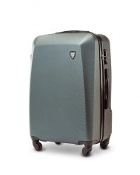 WALIZKA ŚREDNIA WINGS PLOVER 24" DARK GREEN. Zielone walizki damskie Wings, bez wzorów, z materiału, średnie. Za 219.90 zł.
