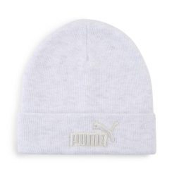 Czapka Essentials Elevated Heather Mid Crown PUMA. Białe czapki damskie Puma, bez wzorów, z dzianiny, klasyczne. Za 109.00 zł.