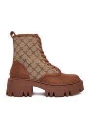 Nine West Trzewiki CEO-MALAK-01 Beżowy. Brązowe botki damskie Nine West, bez wzorów, z materiału, bez obcasa, na płaskiej podeszwie, bez zapięcia. Za 329.99 zł.