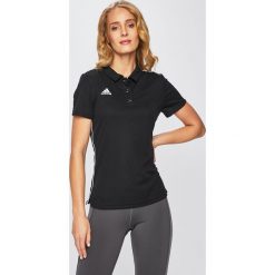 Adidas Performance - Top. Czarne koszulki sportowe damskie adidas Performance, l, bez wzorów, z dzianiny, bez ramiączek, climacool (adidas). W wyprzedaży za 89.90 zł.