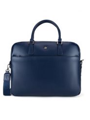 Beverly Hills Polo Club Torba na laptopa CWBEO-BHPC-L-016-07. Granatowy. Niebieskie torby na laptopa damskie Beverly Hills Polo Club, bez wzorów, ze skóry. Za 219.99 zł.