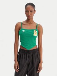 Adidas Top Mexico Reconstructed Bringback KE2300 Zielony Slim Fit. Zielone topy damskie Adidas, xs, bez wzorów, z bawełny, bez kołnierzyka, bez ramiączek. Za 399.99 zł.