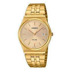 Zegarek męski Casio MTP-B145G-9AVEF, Quartz, 35mm, 5ATM. Żółte zegarki męskie Casio, bez wzorów. W wyprzedaży za 329.80 zł.