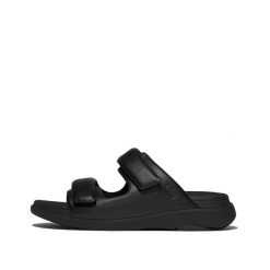 Sandały FitFlop F-Mode Go. Czarne sandały męskie FIT FLOP, bez wzorów, z materiału, eleganckie, bez zapięcia. Za 469.00 zł.