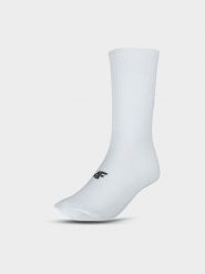 4F Skarpety treningowe 4F x Robert Lewandowski - białe 39-42. Białe skarpety męskie 4F, bez wzorów, z elastanu. W wyprzedaży za 19.99 zł.