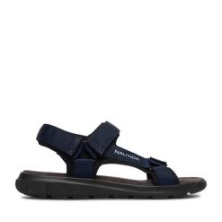 Sandały Nautica. Niebieskie sandały męskie Nautica, bez wzorów, bez zapięcia. Za 129.99 zł.