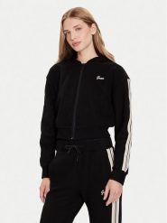 Guess Bluza V5BQ17 KCX52 Czarny Regular Fit. Czarne bluzy damskie Guess, s, z aplikacjami, z syntetyku, bez ramiączek, bez kaptura. Za 349.99 zł.
