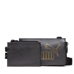 Torebka Puma. Czarne listonoszki damskie Puma, bez wzorów, bez dodatków. Za 89.99 zł.