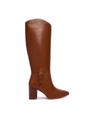 LAUREN RALPH LAUREN Kozaki Rlyn Bk T Hl Bo Tal 802P15660001 Brązowy. Brązowe kozaki damskie Lauren Ralph Lauren, bez wzorów, ze skóry, bez obcasa, na słupku, bez zapięcia. Za 1,599.00 zł.