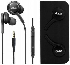 Słuchawki Samsung Słuchawki Dokanałowe Mini Jack 3.5MM AKG IG955 Czarne Przewodowe one size. Czarne słuchawki dokanałowe SAMSUNG. Za 45.00 zł.