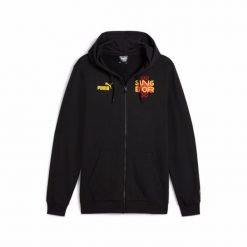 Bluza z kapturem RC Lens Culture 2024/25. Czarne bluzy męskie Puma, m, bez wzorów, z bawełny, z kapturem, do piłki nożnej. W wyprzedaży za 267.00 zł.