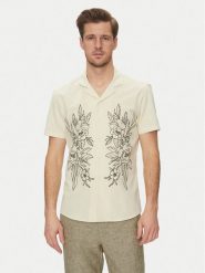Blend Koszula 20717697 Beżowy Regular Fit. Brązowe koszule męskie Blend, m, bez wzorów, z bawełny, bez kołnierzyka, bez ramiączek. Za 129.99 zł.