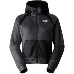 Bluza damska The North Face Ma Full Zip Fleece. Czarne bluzy damskie The North Face, s, bez wzorów, z polaru, sportowe, bez ramiączek, bez kaptura. W wyprzedaży za 348.35 zł.