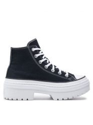 Converse Trampki Chuck Taylor All Star Lugged Heel Platform A08258C Czarny. Czarne trampki i tenisówki damskie Converse, bez wzorów, z materiału, bez zapięcia. Za 259.99 zł.