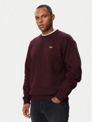 Lacoste Bluza SH8868 Brązowy ciemny Regular Fit. Brązowe bluzy męskie Lacoste, m, bez wzorów, z bawełny, bez ramiączek, bez kaptura. Za 594.99 zł.