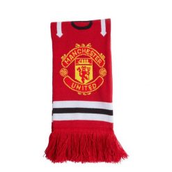 Szalik domowy Manchester United. Białe szaliki męskie Adidas, bez wzorów, z dzianiny. Za 109.00 zł.
