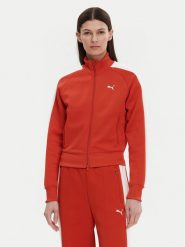 Puma Bluza T7 Always On 629796 Czerwony Regular Fit. Czerwone bluzy damskie Puma, xl, bez wzorów, z bawełny, bez ramiączek, bez kaptura. Za 179.99 zł.