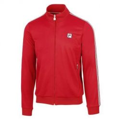 Bluza sportowa męska Fila Jake Warm-up. Czerwone bluzy sportowe męskie Fila, m, bez wzorów, bez kaptura. Za 531.00 zł.