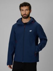 4F Kurtka przejściowa membrana 5000 męska - granatowa L. Niebieskie kurtki męskie 4F, l, bez wzorów, bez kaptura. Za 299.99 zł.