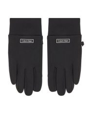 Calvin Klein Rękawiczki Męskie Tech LV04D8039G Czarny. Czarne rękawiczki męskie Calvin Klein, bez wzorów, z dzianiny. Za 169.99 zł.