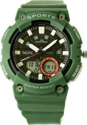 Zegarek Zegarek Męski Pacific 349AD-4 10 BAR Unisex Do PŁYWANIA. Zegarki męskie NoName, bez wzorów. Za 63.00 zł.