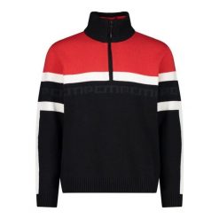 Golf męska narciarska CMP 7H77263. Czarne swetry męskie CMP, m, bez wzorów, z syntetyku, retro, bez kołnierzyka, bez ramiączek. Za 214.99 zł.