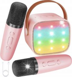 Głośnik PRZENOŚNY GŁOŚNIK KARAOKE RGB MIKROFON USB SD MINI JACK BLUETOOTH ZESTAW. Głośniki przenośne NoName. Za 76.56 zł.