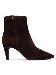 MICHAEL Michael Kors Botki Daniela Heeled 40F6DNME6S Brązowy. Brązowe botki damskie MICHAEL Michael Kors, bez wzorów, ze skóry, bez obcasa, na szpilce, bez zapięcia. Za 879.99 zł.