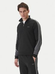 BOSS Bluza 50554780 Czarny Regular Fit. Czarne bluzy męskie Boss, m, bez wzorów, z bawełny, bez ramiączek, bez kaptura. Za 499.99 zł.