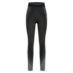 Legginsy termoaktywne damskie Odlo Blackcomb Eco BL Bottom Long. Czarne bielizna sportowa damska ODLO, s, bez wzorów. Za 286.99 zł.