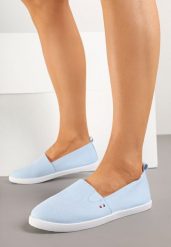Jasnoniebieskie Tenisówki Vices Basic z Materiałowymi Gumkami Aretela. Niebieskie trampki i tenisówki damskie Renee, bez wzorów, z jeansu, bez zapięcia. Za 39.99 zł.